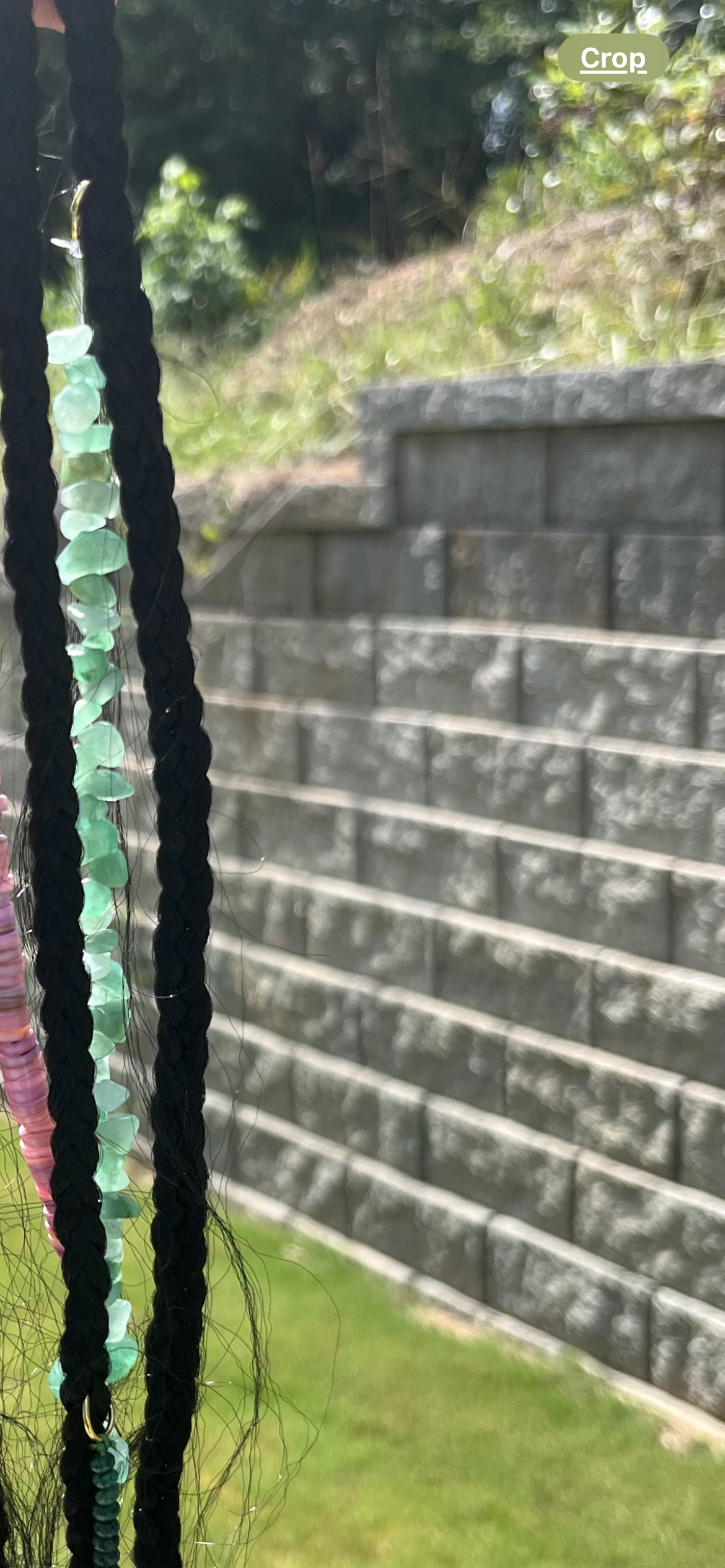 Long Bead Braid Charm
