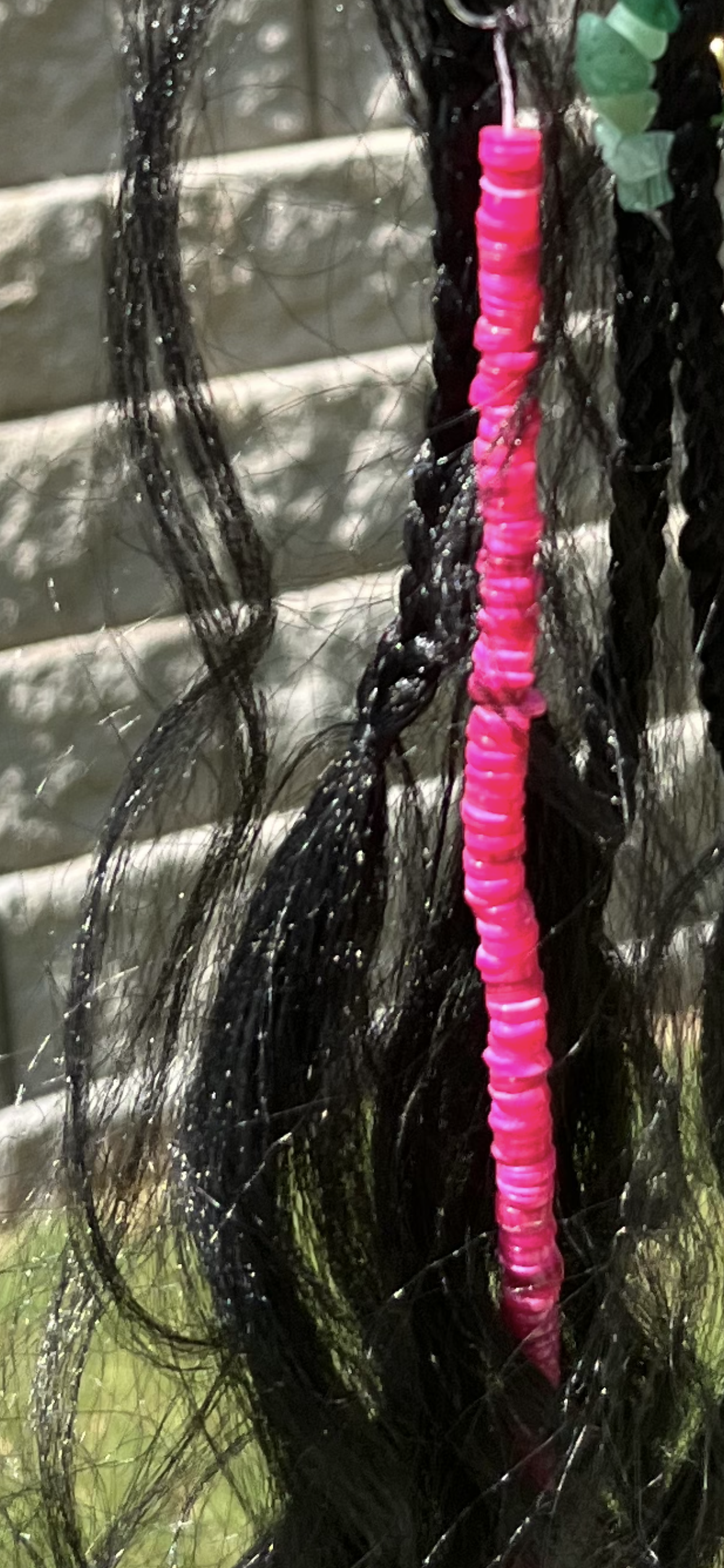 Long Bead Braid Charm