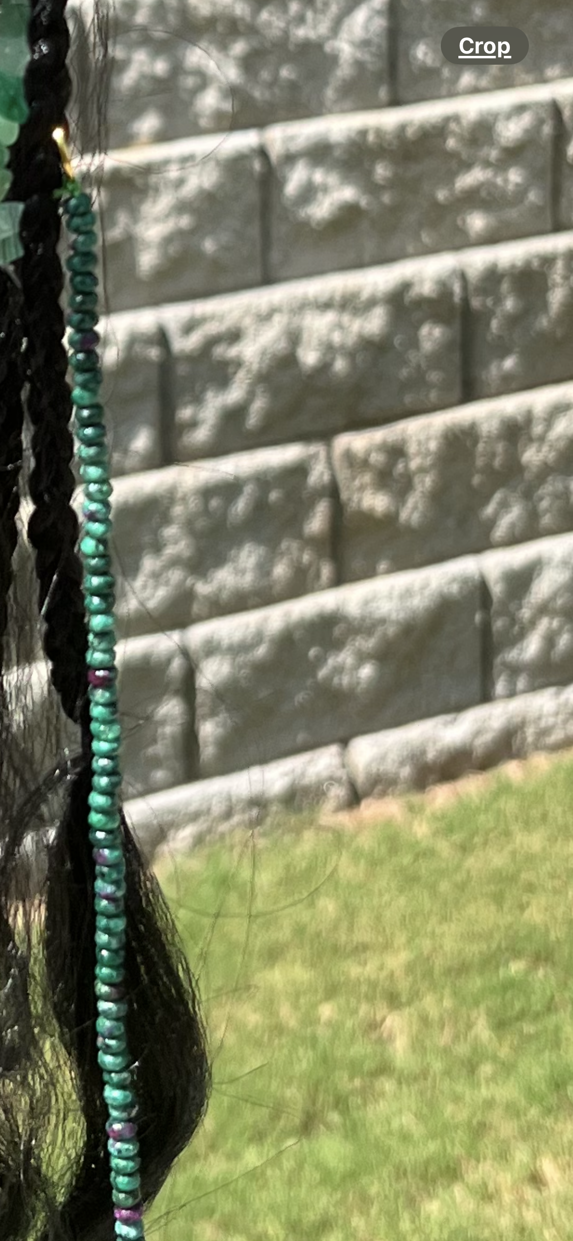 Long Bead Braid Charm
