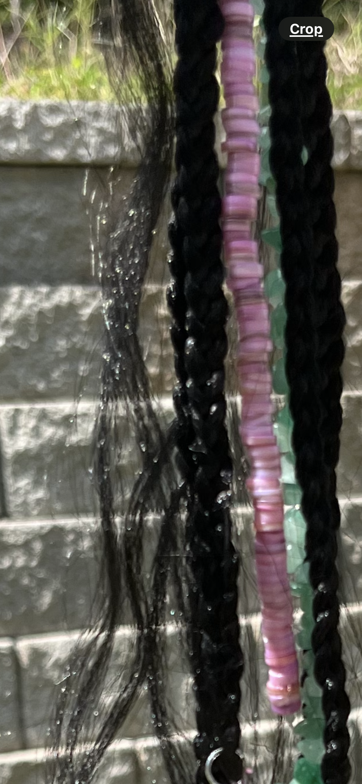 Long Bead Braid Charm