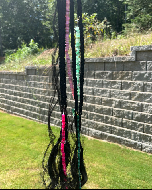 Long Bead Braid Charm